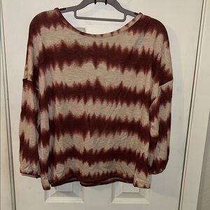 Cozy Maroon Tie-Dye Sweatshirt
